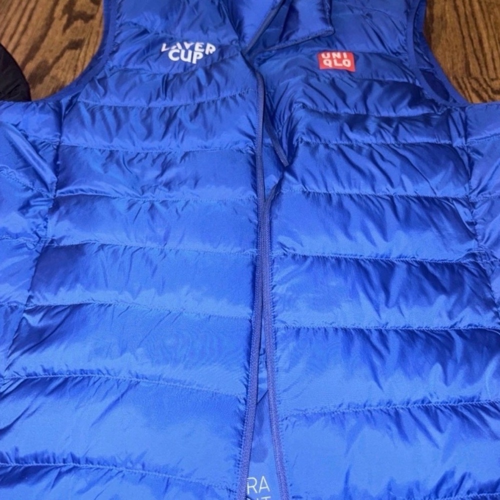 Uniqlo Laver Cup Federer Blue Uniqlo Puffer Vest XS